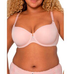 CURVY COUTURE Rose Full Figure Tulip Smooth Push Up Wired Bra
